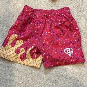 Baseball Lifestyle 101 Colorful Ice Cream Sprinkle Kids Shorts
